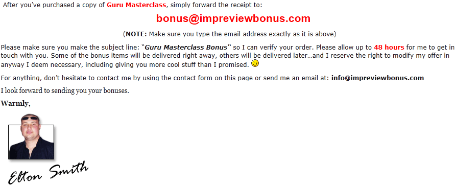 GMC Email Info gmc email GURU Masterclass